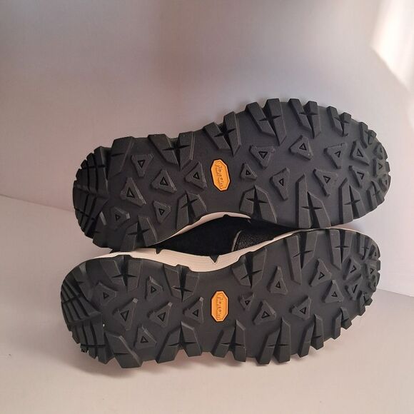 P448 Sneakers Women's 38 8 Jackson Badia Faux Fur Glitter Black Vibram Sole - Picture 7 of 7